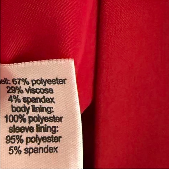 The Limited Women's Vibrant Red Suit Jacket - Picture 4 of 5